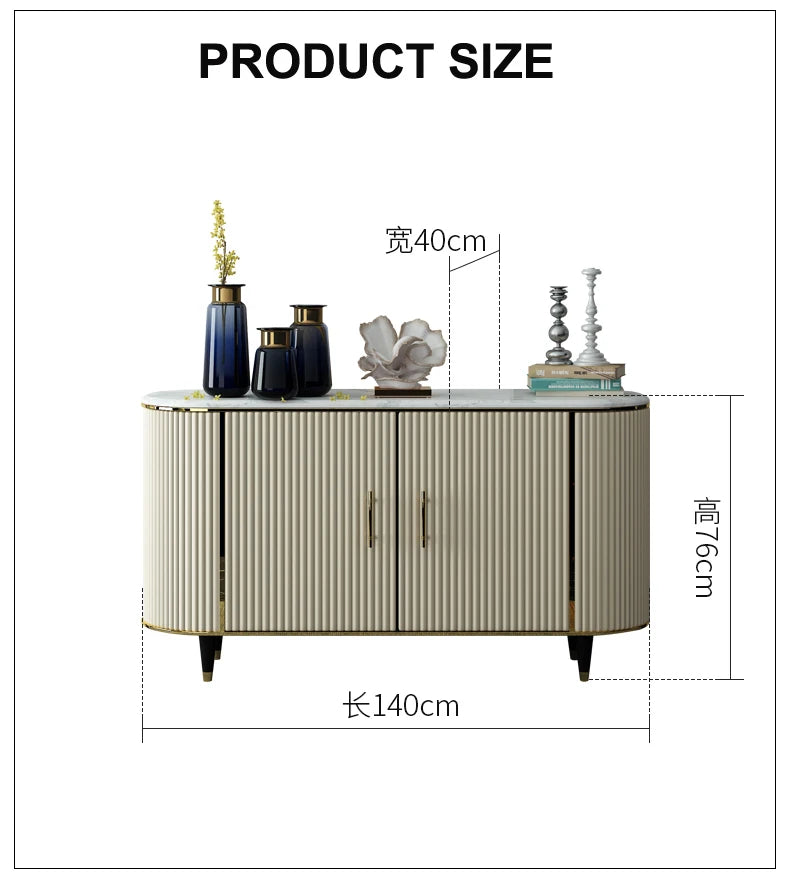 Luxury Sideboards Buffet Cabinets Modern Mirrored Sideboard for Dining Room Furniture