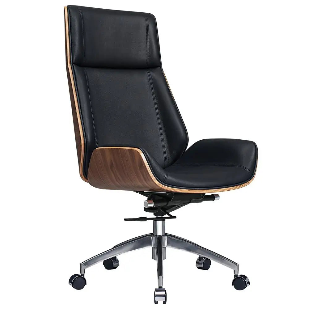 Genuine Leather Office Chair Armless