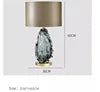 American-style Simple Glass Table Lamp, Stylish and Creative for Villa Living Room, Designer Sample Room, and Hotel Lighting