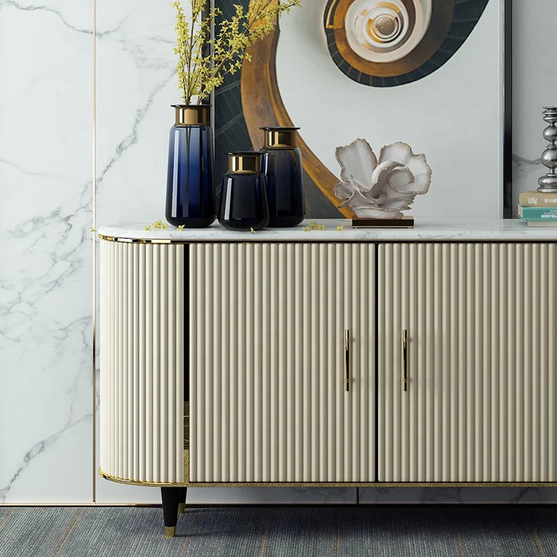 Luxury Sideboards Buffet Cabinets Modern Mirrored Sideboard for Dining Room Furniture