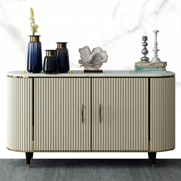 Luxury Sideboards Buffet Cabinets Modern Mirrored Sideboard for Dining Room Furniture
