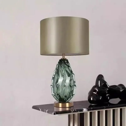 American-style Simple Glass Table Lamp, Stylish and Creative for Villa Living Room, Designer Sample Room, and Hotel Lighting