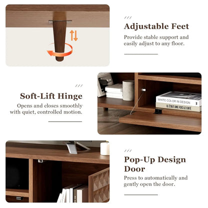 TV Stand for TVs Up to 65",TV Stands for Living Room,Entertainment Center Media Console Cabinet,Modern Television Stands with Di