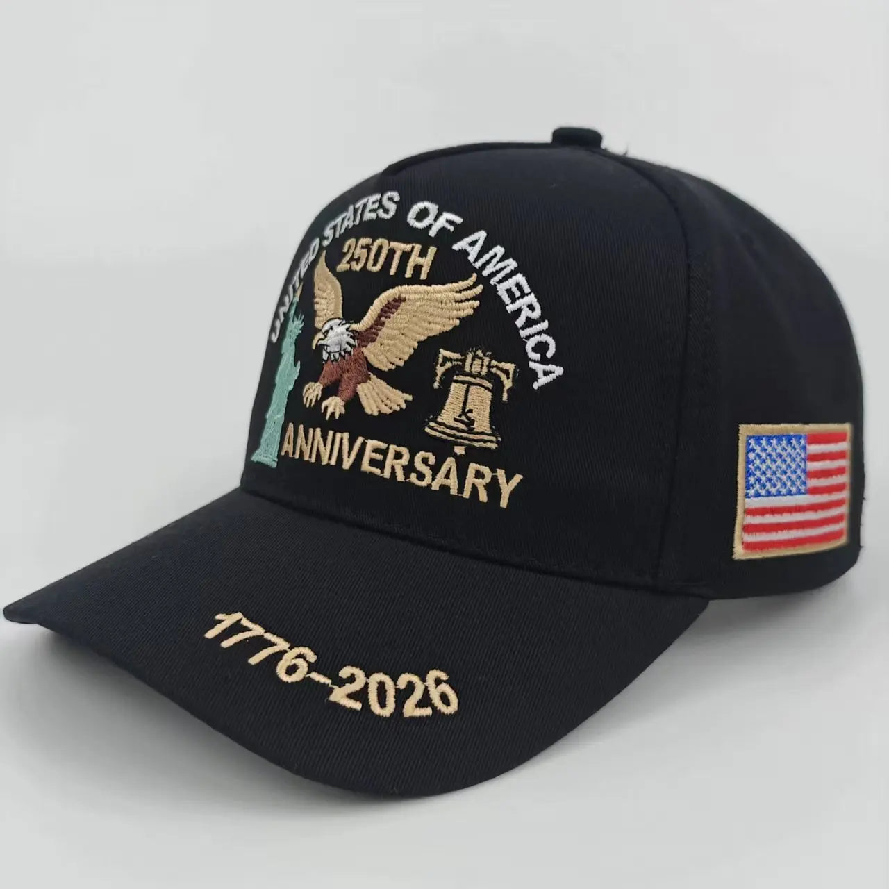 250th Anniversary of the United States Embroidery Hats Outdoor Personality Leisure Men Women Visor Cap 2026 New Baseball Cap