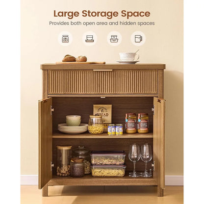 Exquisite Sideboard Buffet Storage Cabinet with Storage and Drawers, Buffet Table Coffee Bar Cabinet for Kitchen Entryway Living