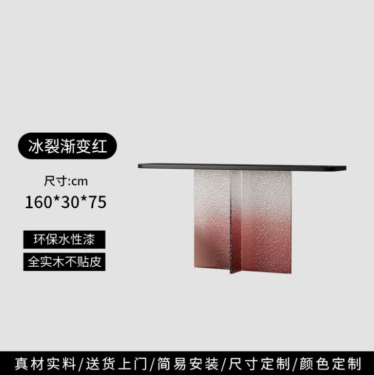 Lobby Acrylic Console Table Nordic Modern Center Entrance Console Tables Luxury Hallway Consolle Ingresso Living Room Furniture