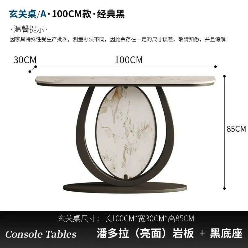 Hotel Design Living Room Table Metal Luxury Console Vintage Table Vertical Nordic Tavolo Soggiorno Entrance Hall Furniture