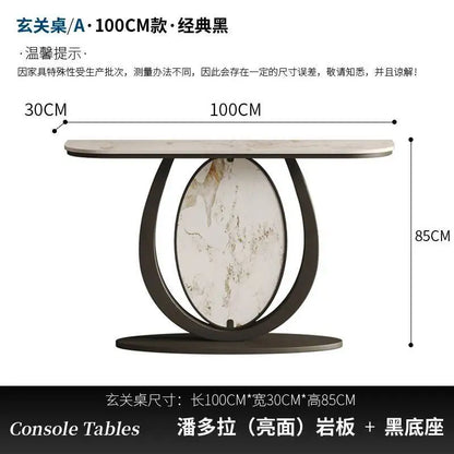 Hotel Design Living Room Table Metal Luxury Console Vintage Table Vertical Nordic Tavolo Soggiorno Entrance Hall Furniture