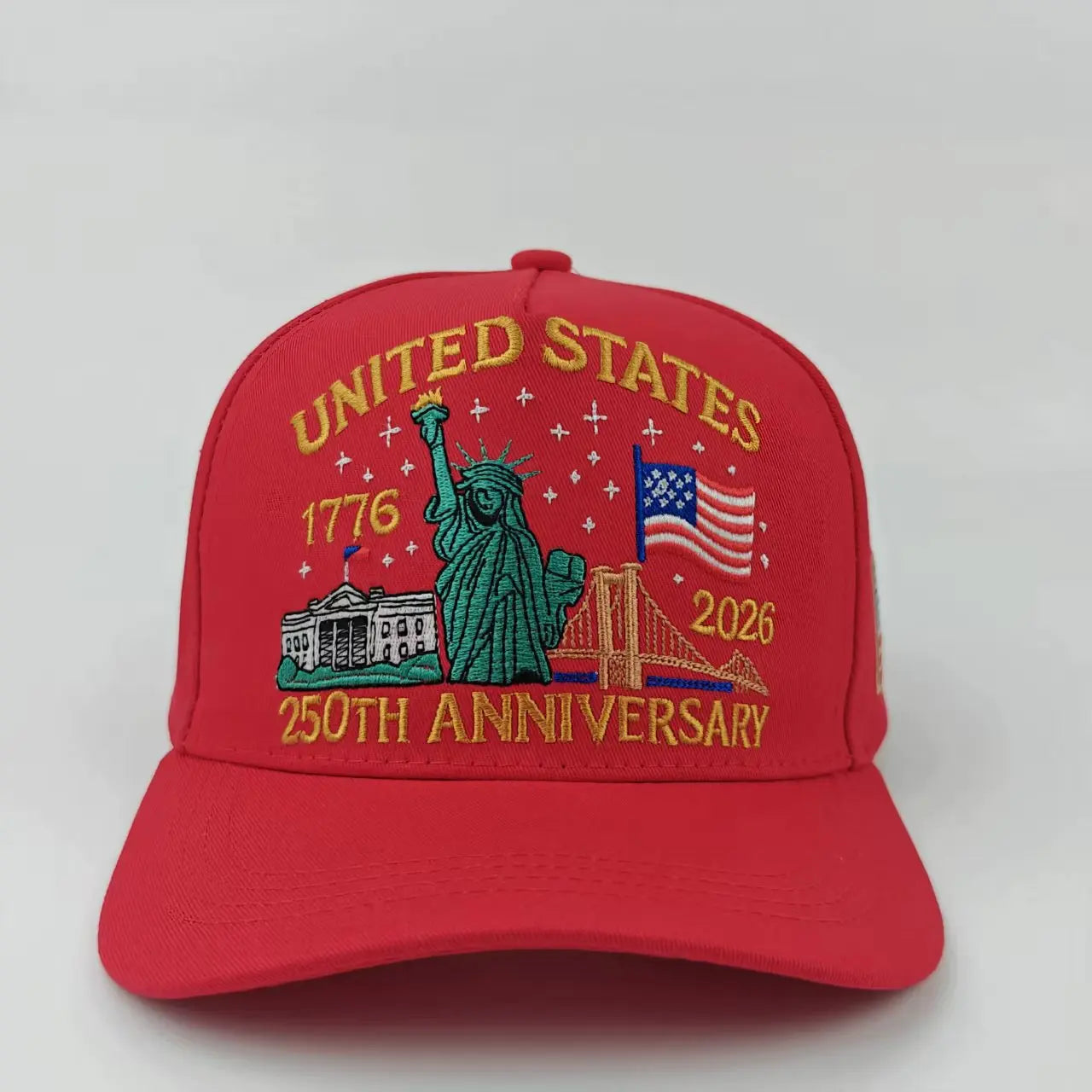 250th Anniversary of the United States Embroidery Hats Outdoor Personality Leisure Men Women Visor Cap 2026 New Baseball Cap