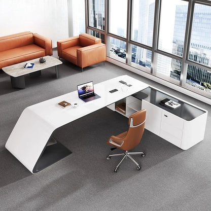 Modern Minimalism office table interior luxury high-end design computer desk escritorios de computadora mesa de escritório