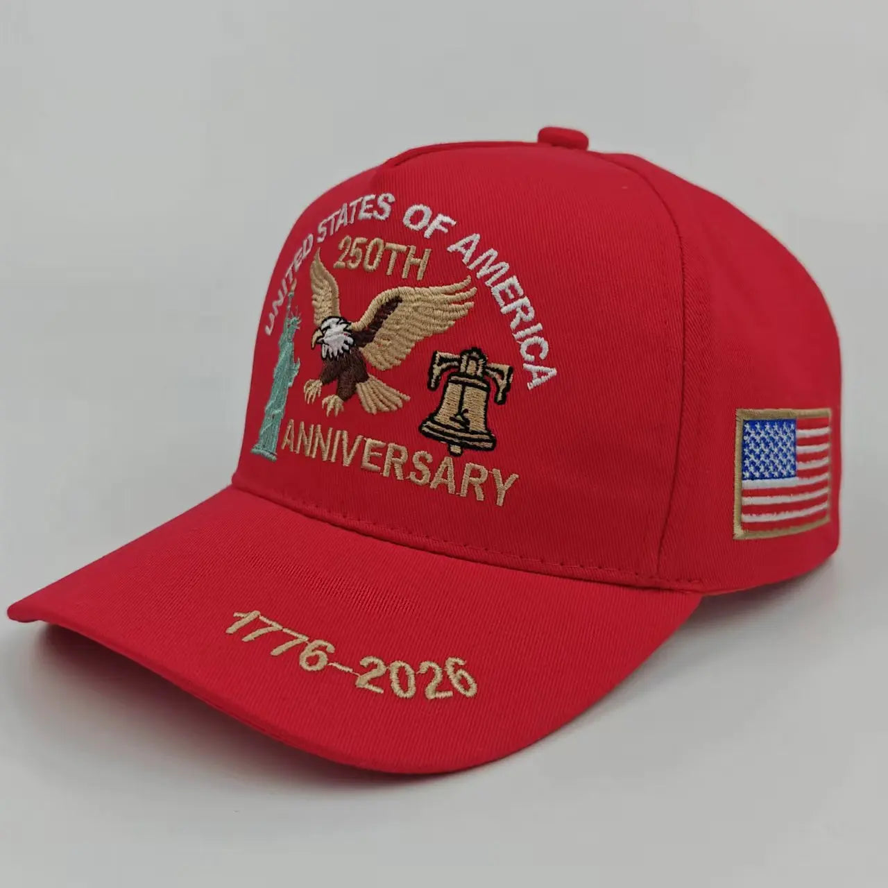 250th Anniversary of the United States Embroidery Hats Outdoor Personality Leisure Men Women Visor Cap 2026 New Baseball Cap