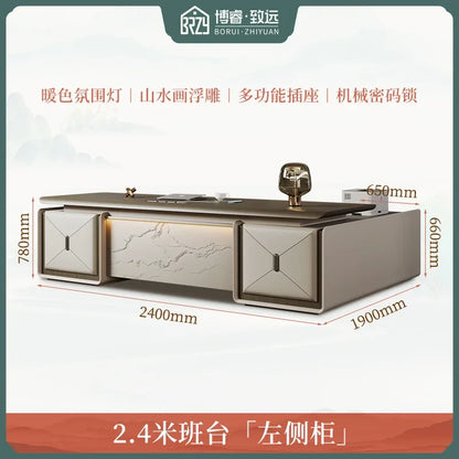 High Quality Designer Office Desk Work Cheap Luxury Executive Office Desk Minimalist Secretary Unusual Wooden Bureau Furniture