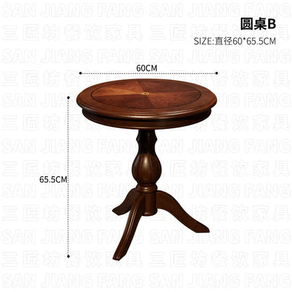 American Retro Style Bar Sofa Chair Clear Bar Small Restaurant Commercial Table and Chair Combination Single Chair