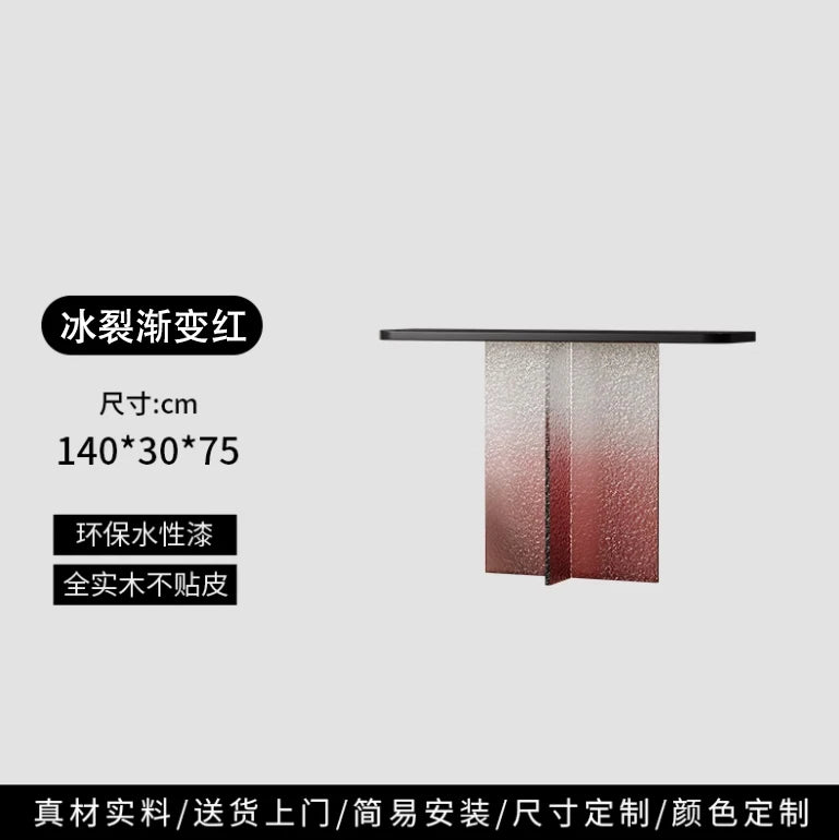 Lobby Acrylic Console Table Nordic Modern Center Entrance Console Tables Luxury Hallway Consolle Ingresso Living Room Furniture