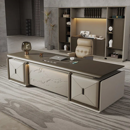 High Quality Designer Office Desk Work Cheap Luxury Executive Office Desk Minimalist Secretary Unusual Wooden Bureau Furniture