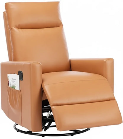 Swivel Rocker Recliner Chair for Adults Comfortable Upholstered Glider with High Back and Deep Seat for Living Room Furniture