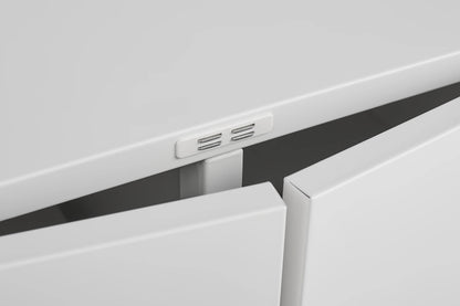 Home Office Printer Stand with Wheels, Printer Tables with File door Mobile Lateral Filing Cabinet with Open Storage Shelf for L