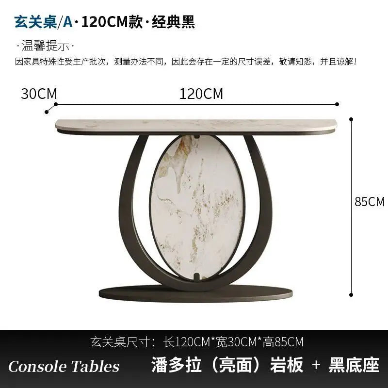 Hotel Design Living Room Table Metal Luxury Console Vintage Table Vertical Nordic Tavolo Soggiorno Entrance Hall Furniture