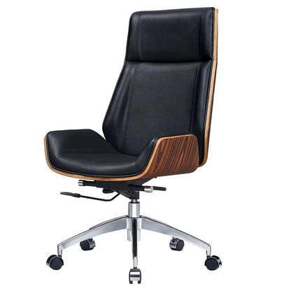 Genuine Leather Office Chair Armless
