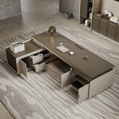 High Quality Designer Office Desk Work Cheap Luxury Executive Office Desk Minimalist Secretary Unusual Wooden Bureau Furniture