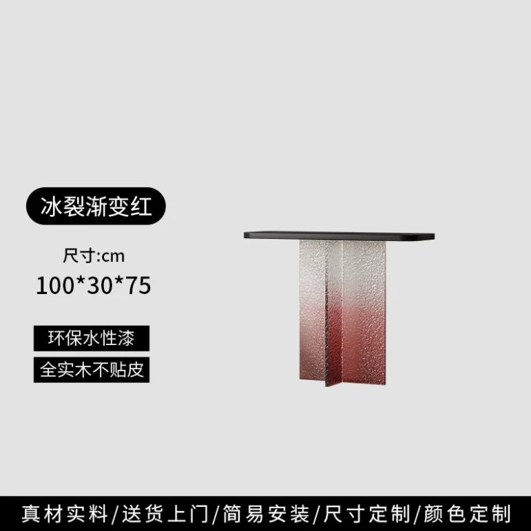 Lobby Acrylic Console Table Nordic Modern Center Entrance Console Tables Luxury Hallway Consolle Ingresso Living Room Furniture