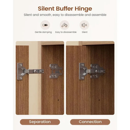 Exquisite Sideboard Buffet Storage Cabinet with Storage and Drawers, Buffet Table Coffee Bar Cabinet for Kitchen Entryway Living