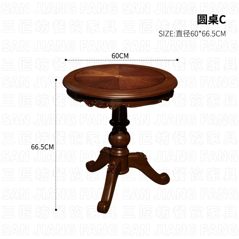 American Retro Style Bar Sofa Chair Clear Bar Small Restaurant Commercial Table and Chair Combination Single Chair