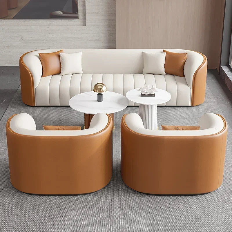 Luxury Sofa Sets For Living Room Mid Century Modern Furniture Sofa Function Home Seater Sofa Office Reception Couch For Bedroom