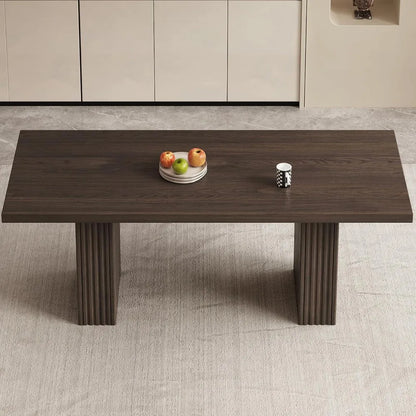 9-Piece Modern Dining Table Set, 66.93" Rectangular Kitchen Table with 8 Chairs, Long Dining Room Table for Living Room, Office,