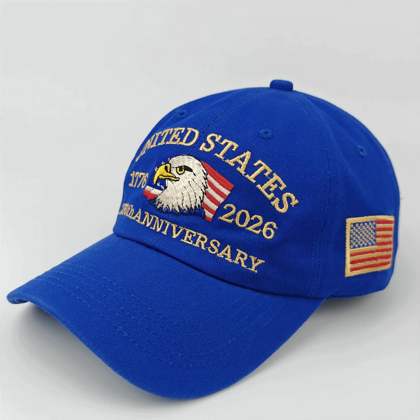 250th Anniversary of the United States Embroidery Hats Outdoor Personality Leisure Men Women Visor Cap 2026 New Baseball Cap