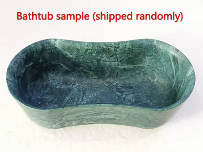 Custom Luxury Marble Bathtub-Hand Carved Solid Stone Bathtub, Independent Bathtub for Master Bathroom and Designed Centerpiece