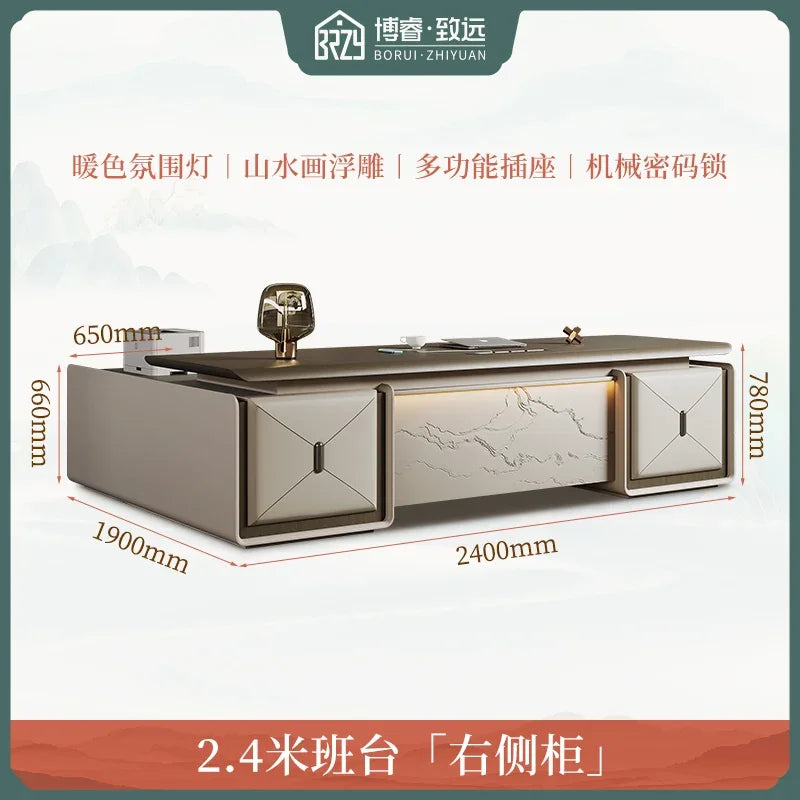 High Quality Designer Office Desk Work Cheap Luxury Executive Office Desk Minimalist Secretary Unusual Wooden Bureau Furniture