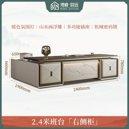 High Quality Designer Office Desk Work Cheap Luxury Executive Office Desk Minimalist Secretary Unusual Wooden Bureau Furniture