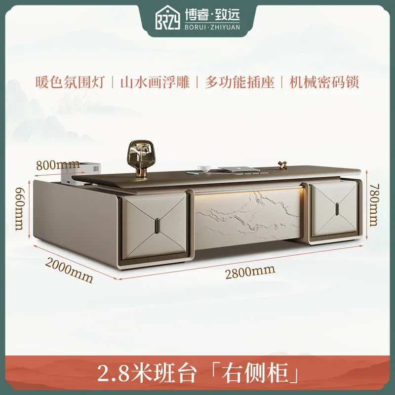 High Quality Designer Office Desk Work Cheap Luxury Executive Office Desk Minimalist Secretary Unusual Wooden Bureau Furniture