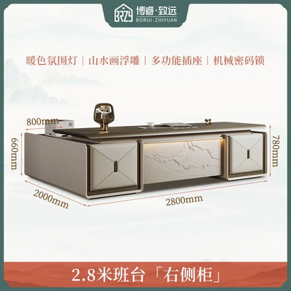 High Quality Designer Office Desk Work Cheap Luxury Executive Office Desk Minimalist Secretary Unusual Wooden Bureau Furniture