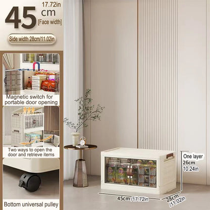 Large Capacity Multifunction Folding Storage Cabinet Dustproof Wardrobe Closet Organizer Easy-to-Install Storage Boxes