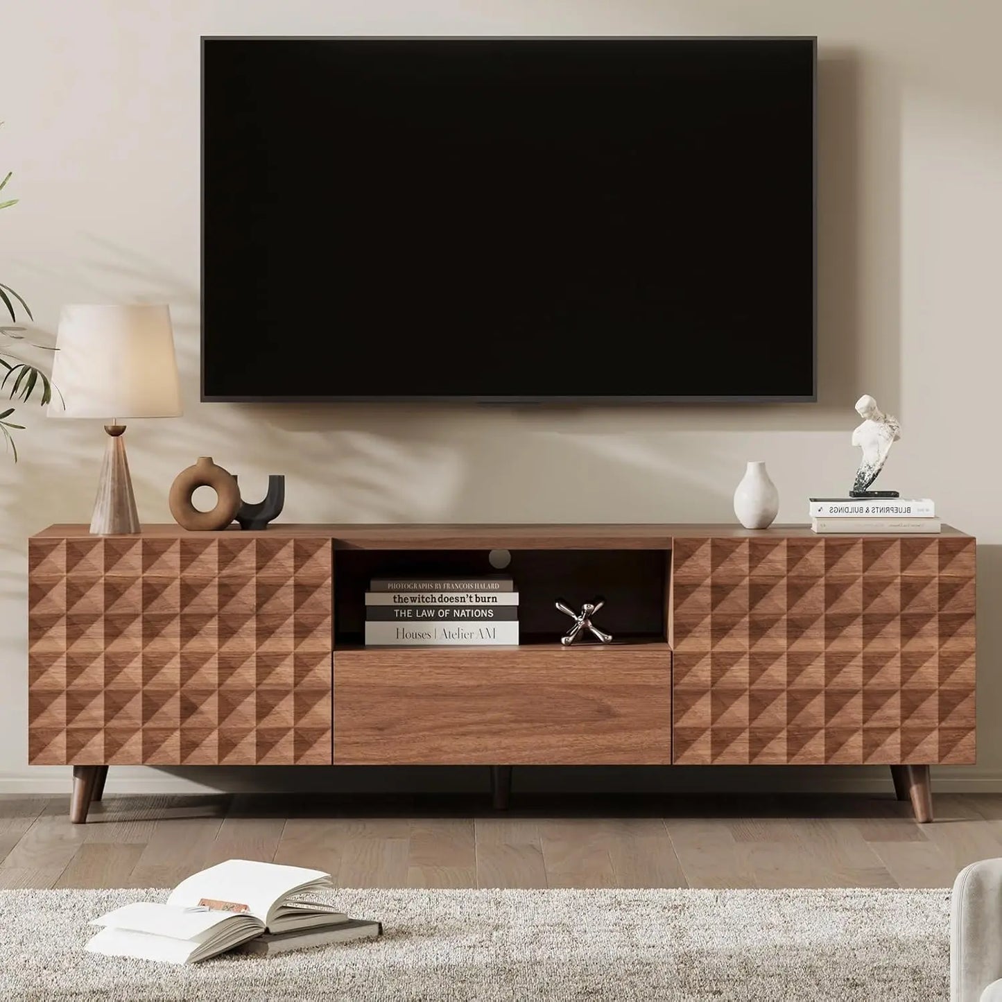 TV Stand for TVs Up to 65",TV Stands for Living Room,Entertainment Center Media Console Cabinet,Modern Television Stands with Di