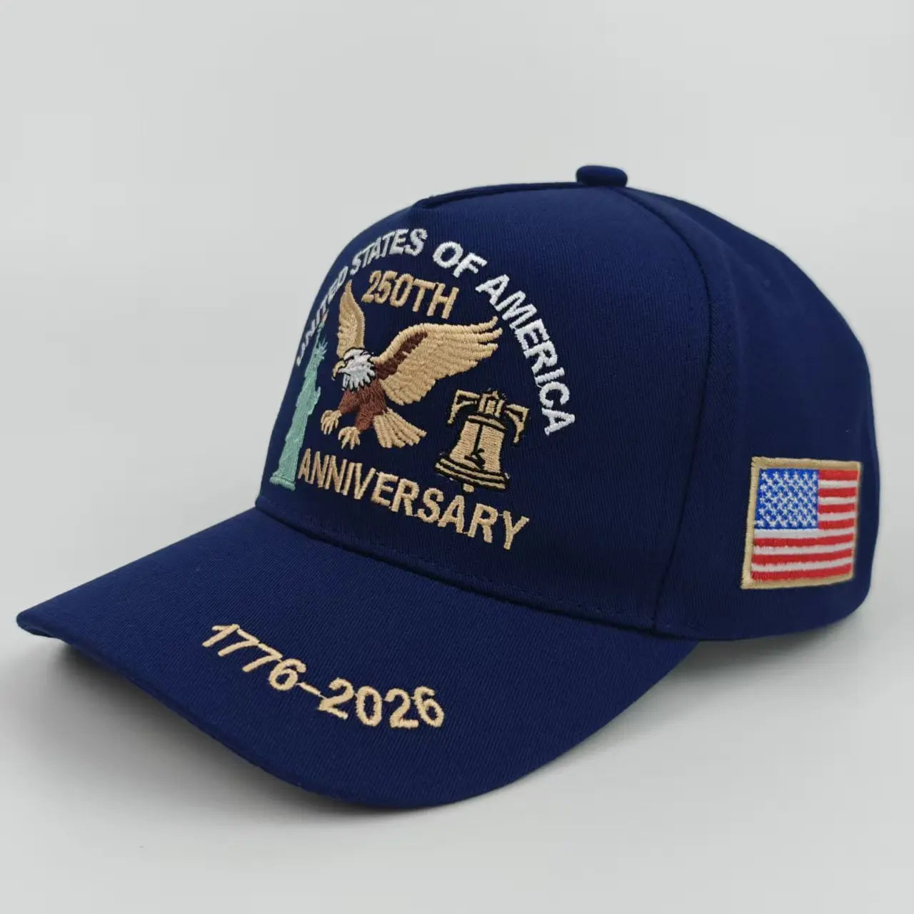 250th Anniversary of the United States Embroidery Hats Outdoor Personality Leisure Men Women Visor Cap 2026 New Baseball Cap