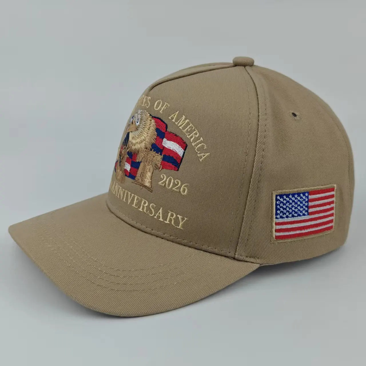 250th Anniversary of the United States Embroidery Hats Outdoor Personality Leisure Men Women Visor Cap 2026 New Baseball Cap