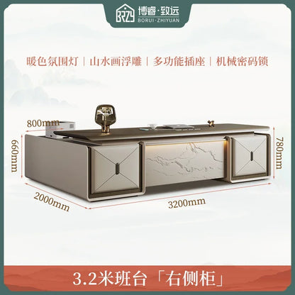 High Quality Designer Office Desk Work Cheap Luxury Executive Office Desk Minimalist Secretary Unusual Wooden Bureau Furniture