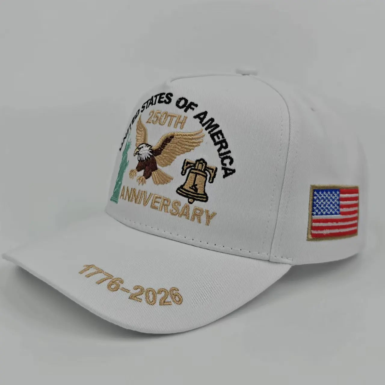 250th Anniversary of the United States Embroidery Hats Outdoor Personality Leisure Men Women Visor Cap 2026 New Baseball Cap