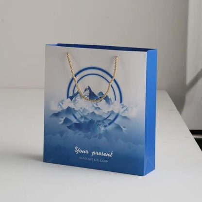 LED Moving Sand Art Table Lamp Quicksand Night Light 3D Sandscape Hourglass Bedside Lamps Flowing Sand Painting Home Decor Gifts