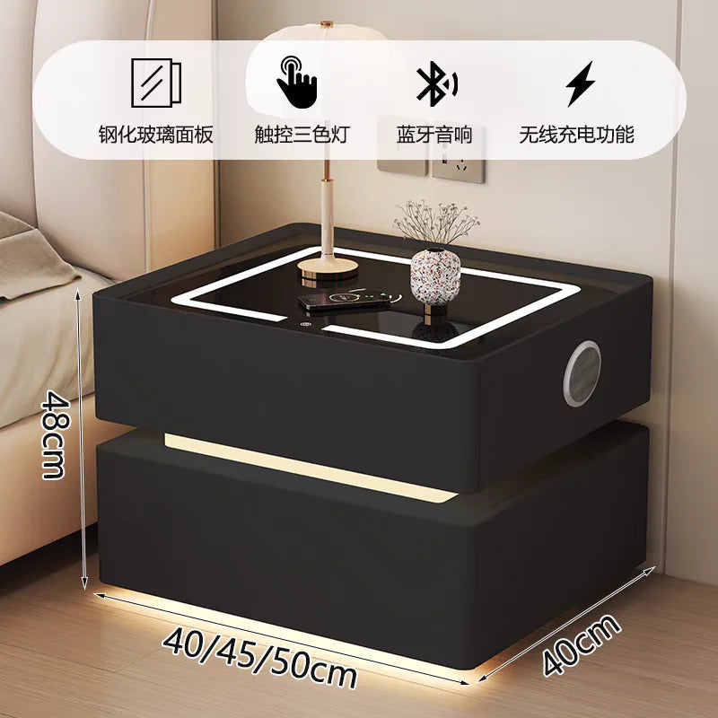 Night Table Nightstands Bedside Tables Smart Dressers Bedroom Furniture Bed Side Home Mesinhas De Cabeceira Nightstand Stand