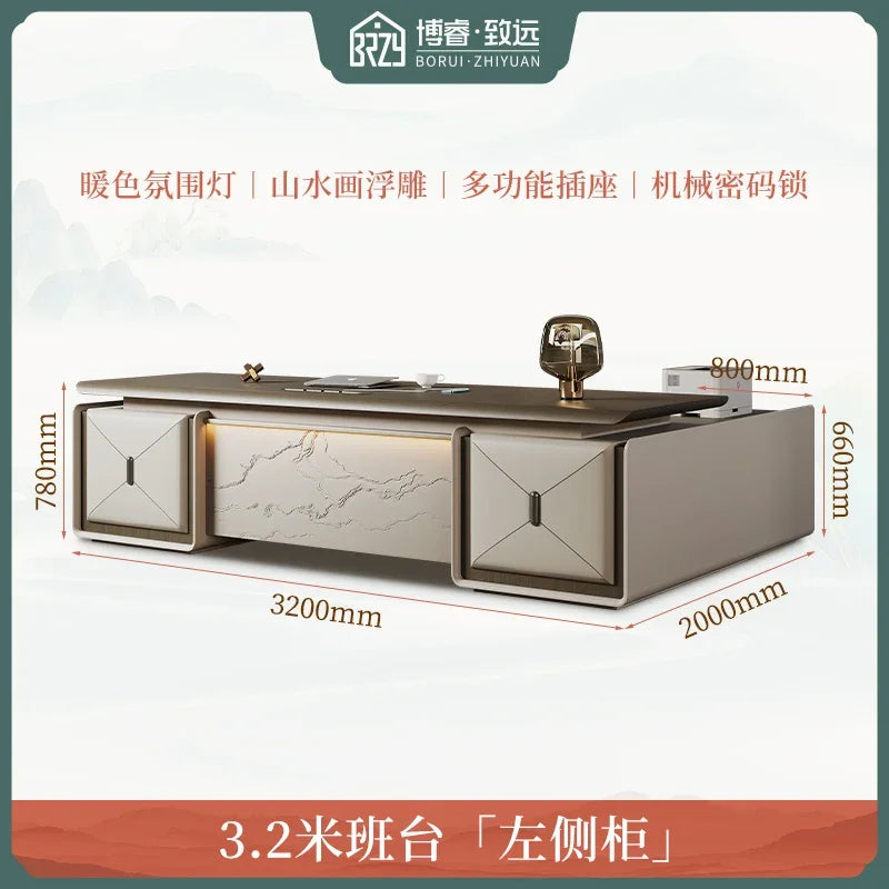 High Quality Designer Office Desk Work Cheap Luxury Executive Office Desk Minimalist Secretary Unusual Wooden Bureau Furniture