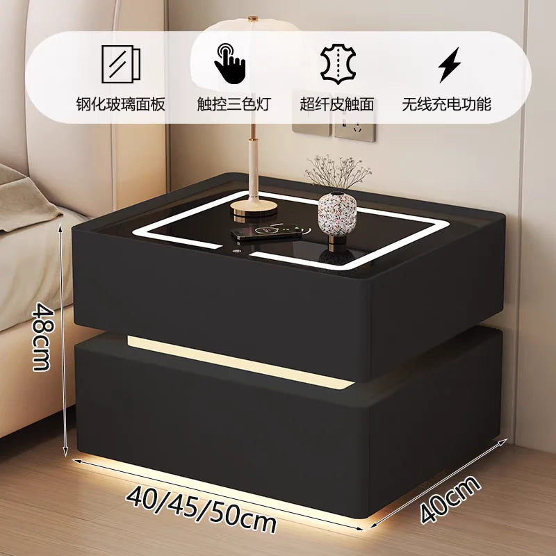 Night Table Nightstands Bedside Tables Smart Dressers Bedroom Furniture Bed Side Home Mesinhas De Cabeceira Nightstand Stand