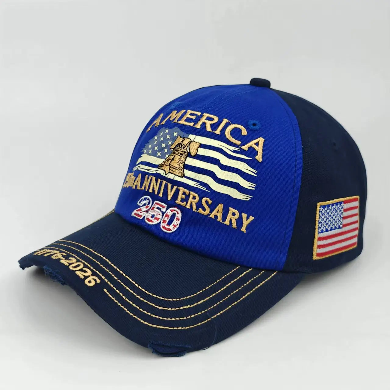 250th Anniversary of the United States Embroidery Hats Outdoor Personality Leisure Men Women Visor Cap 2026 New Baseball Cap
