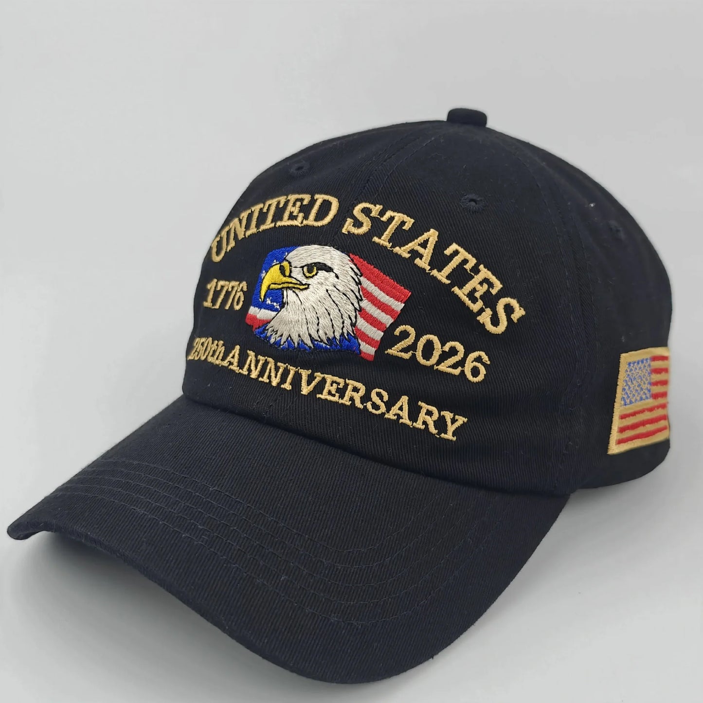 250th Anniversary of the United States Embroidery Hats Outdoor Personality Leisure Men Women Visor Cap 2026 New Baseball Cap