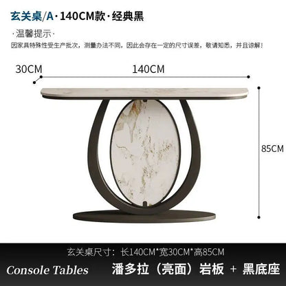 Hotel Design Living Room Table Metal Luxury Console Vintage Table Vertical Nordic Tavolo Soggiorno Entrance Hall Furniture