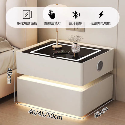 Night Table Nightstands Bedside Tables Smart Dressers Bedroom Furniture Bed Side Home Mesinhas De Cabeceira Nightstand Stand