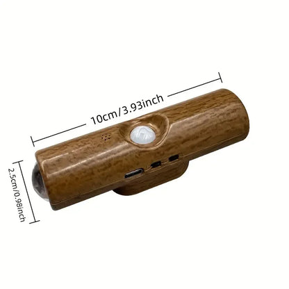 1~6pcs LED Motion Sensor Light USB Rechargeable Bedside Lamp Night Light Adjustable Brightness for Living Room Hallway Stairs